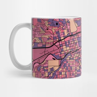 Reno Map Pattern in Purple & Pink Mug